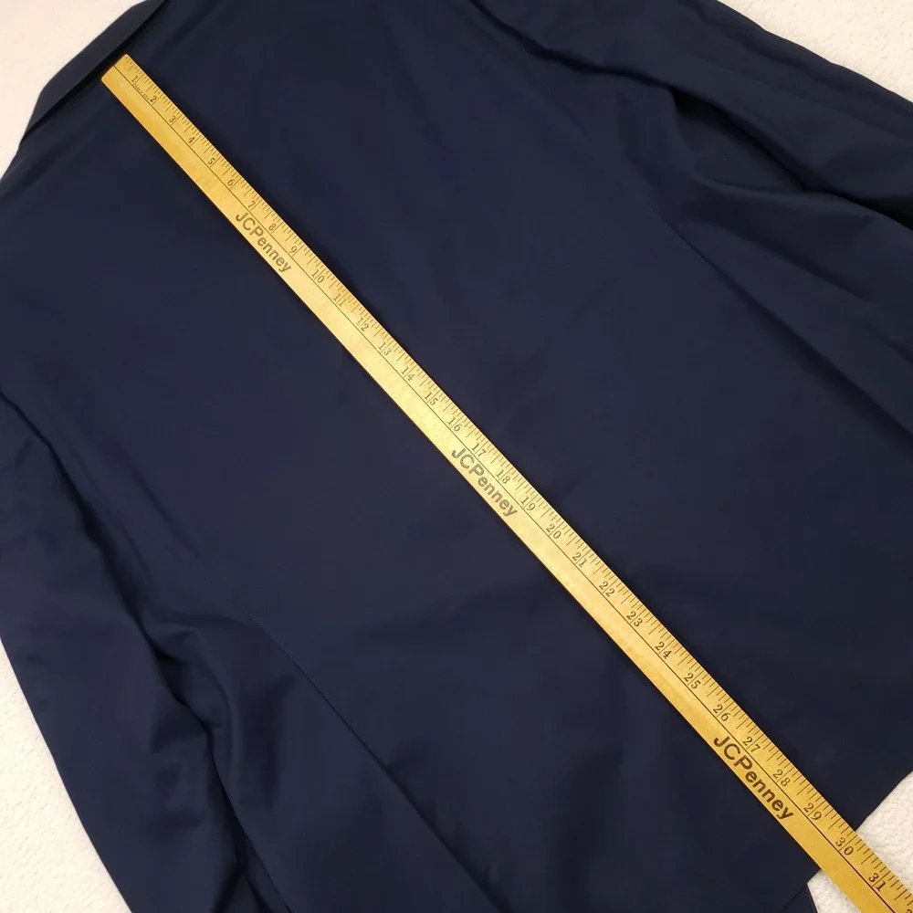 Bonobos Blazer Mens 46R Navy Blue Cotton Standard Fit Partially Lined Sport Coat